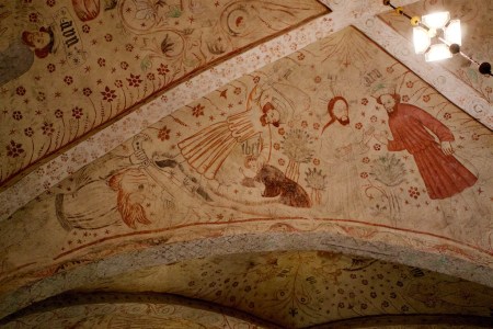 Takmålning 1400-tal. Okänd konstnär