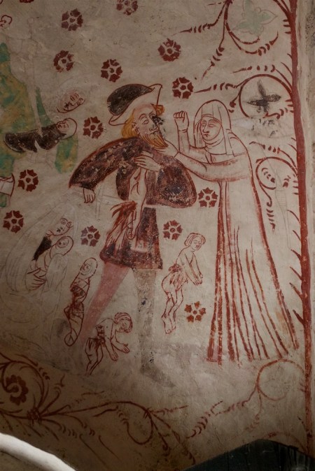 Takmålning 1400-tal. Okänd konstnär