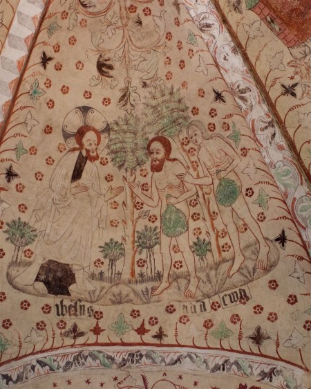 Takmålning 1400-tal. Okänd konstnär