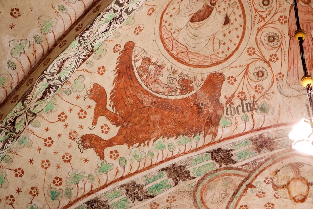 Takmålning 1400-tal. Okänd konstnär