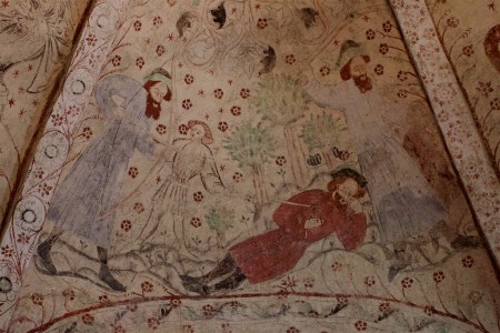 Takmålning 1400-tal. Okänd konstnär